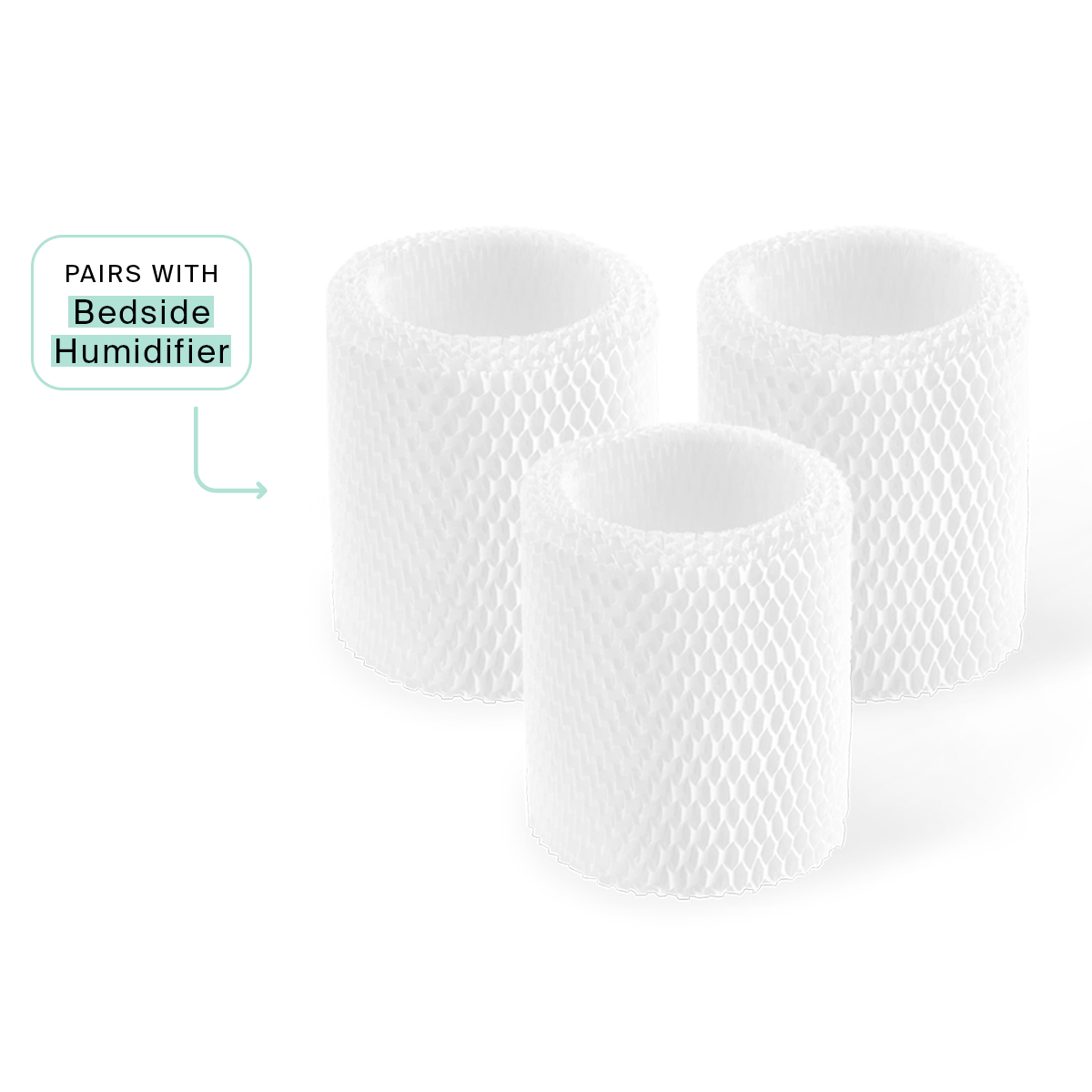 Bedside Humidifier Filter 3-Pack